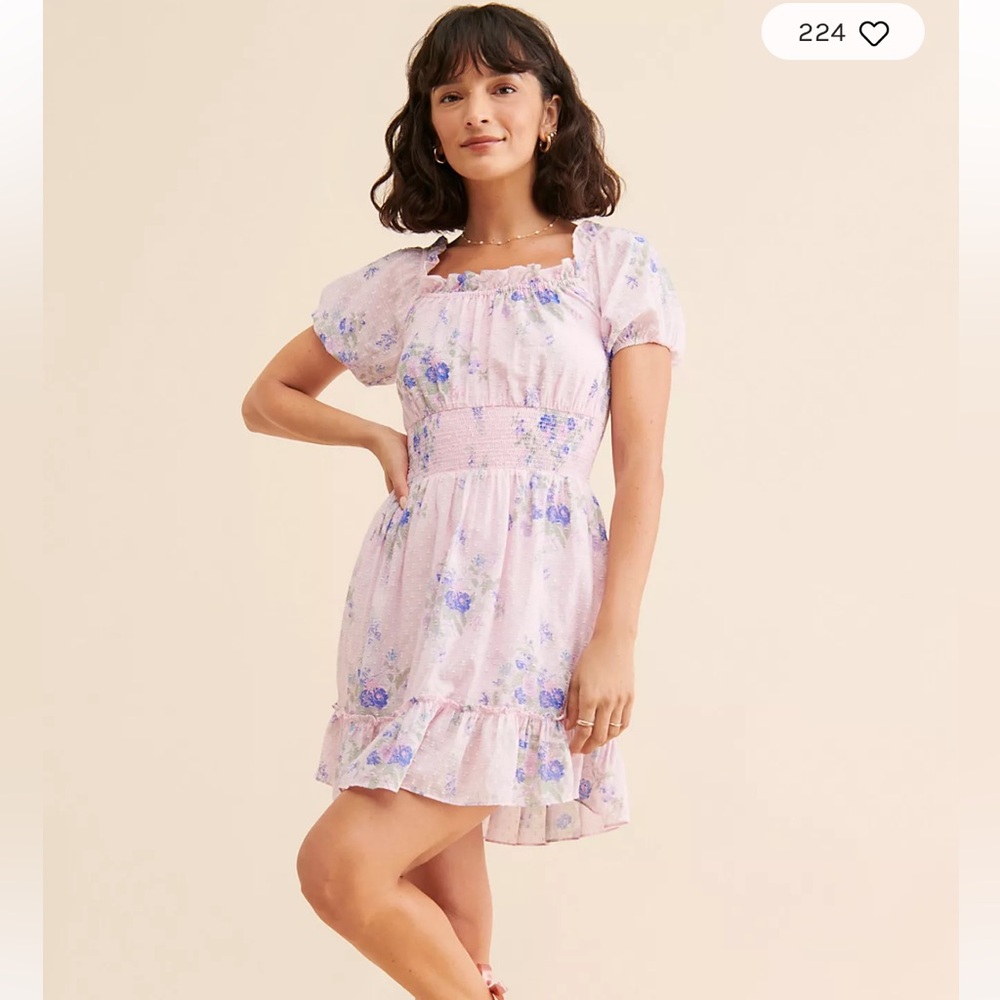 LoveShackFancy Lai Mini Dress Size Large